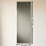 Casa si Gradina - Decoratiuni - Oglinzi - Oglinda, Hanah Home, mdf, argintiu, 35x105 cm, 552NOS2193 - Infinity.ro