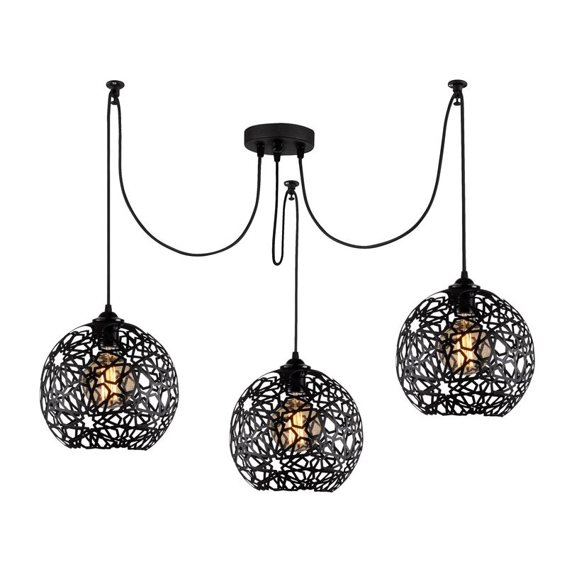 Casa si Gradina - Corpuri si surse de iluminat - Lustre si pendule - Candelabru, Opviq, metal, negru, 115x115 cm - Infinity.ro