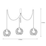 Casa si Gradina - Corpuri si surse de iluminat - Lustre si pendule - Candelabru, Opviq, metal, negru, 115x115 cm - Infinity.ro