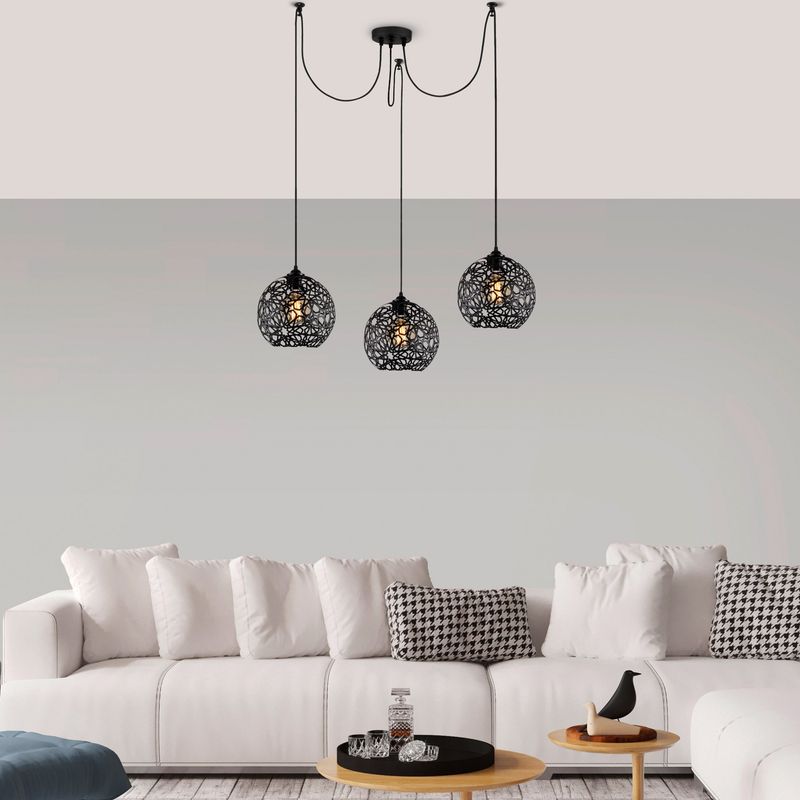 Casa si Gradina - Corpuri si surse de iluminat - Lustre si pendule - Candelabru, Opviq, metal, negru, 115x115 cm - Infinity.ro