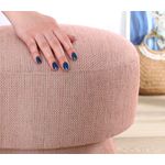 Casa si Gradina - Mobilier - Scaune si fotolii - Tabureti - Taburet, Atelier Del Sofa, bumbac si in, roz, 45x48 cm - Infinity.ro