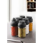 Casa si Gradina - Bucatarie si vesela - Organizare si depozitare bucatarie - Borcane si capace - Set borcane, Hermia, sticla, multicolor, 5x9.5 cm, 105 ml, 6 bucati - Infinity.ro