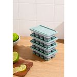 Casa si Gradina - Bucatarie si vesela - Accesorii bar - Forme cuburi de gheata - Forme cuburi de gheata, Hermia, plastic, menta, 7,5x12,5x3,5 cm, set 4 bucati - Infinity.ro