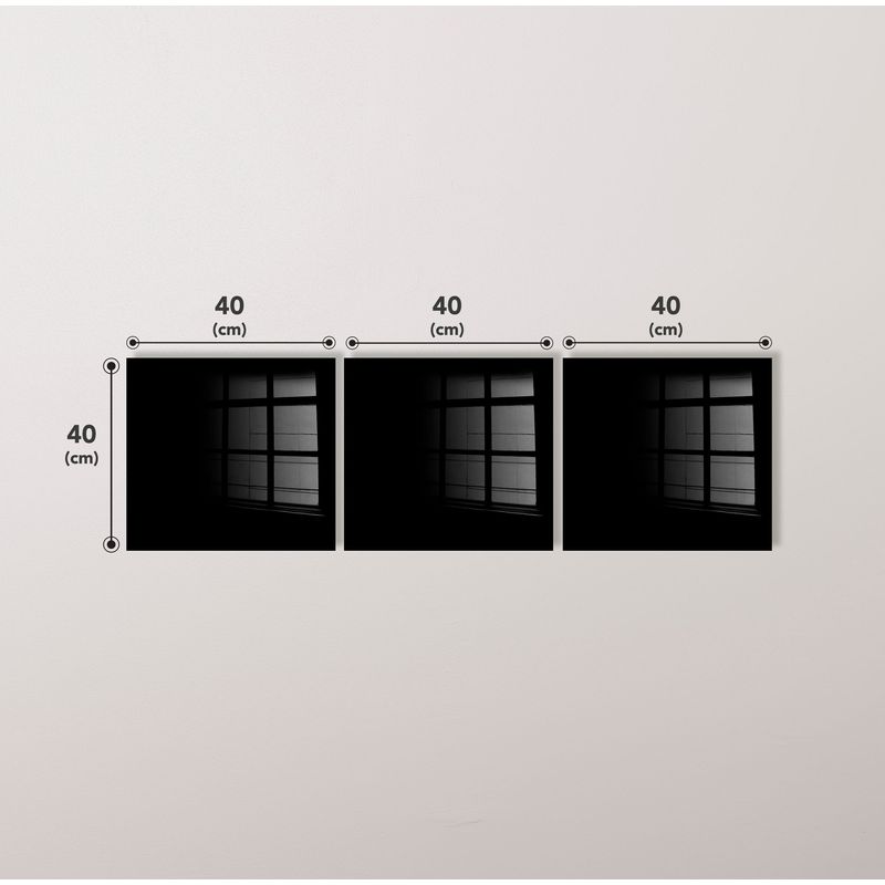 Casa si Gradina - Decoratiuni - Tablouri - Tablou decorativ, Wallxpert, sticla calita, multicolor, 40x40 cm, set 3 bucati - Infinity.ro