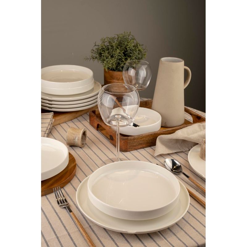 Casa si Gradina - Bucatarie si vesela - Vesela si tacamuri - Servicii de masa - Serviciu de masa 18 piese, Hermia, portelan, multicolor, farfurii 27 cm, boluri 16 cm - Infinity.ro