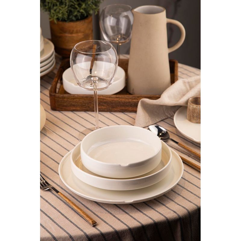 Casa si Gradina - Bucatarie si vesela - Vesela si tacamuri - Servicii de masa - Serviciu de masa 18 piese, Hermia, portelan, multicolor, farfurii 27 cm, boluri 16 cm - Infinity.ro
