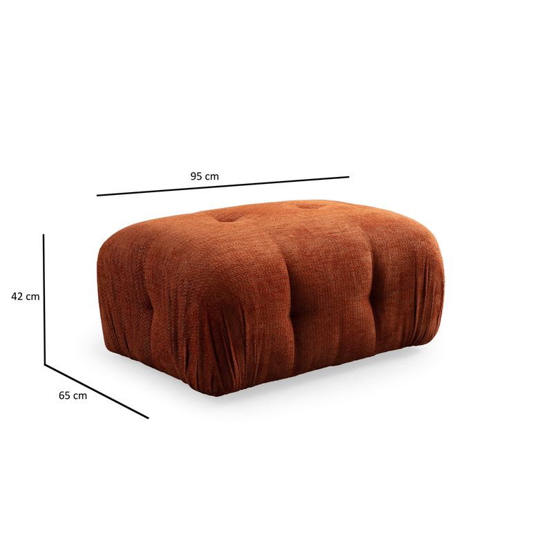 Casa si Gradina - Mobilier - Scaune si fotolii - Tabureti - Taburet, Atelier Del Sofa, lemn de fag si pal, portocaliu, 95x65x75 cm - Infinity.ro
