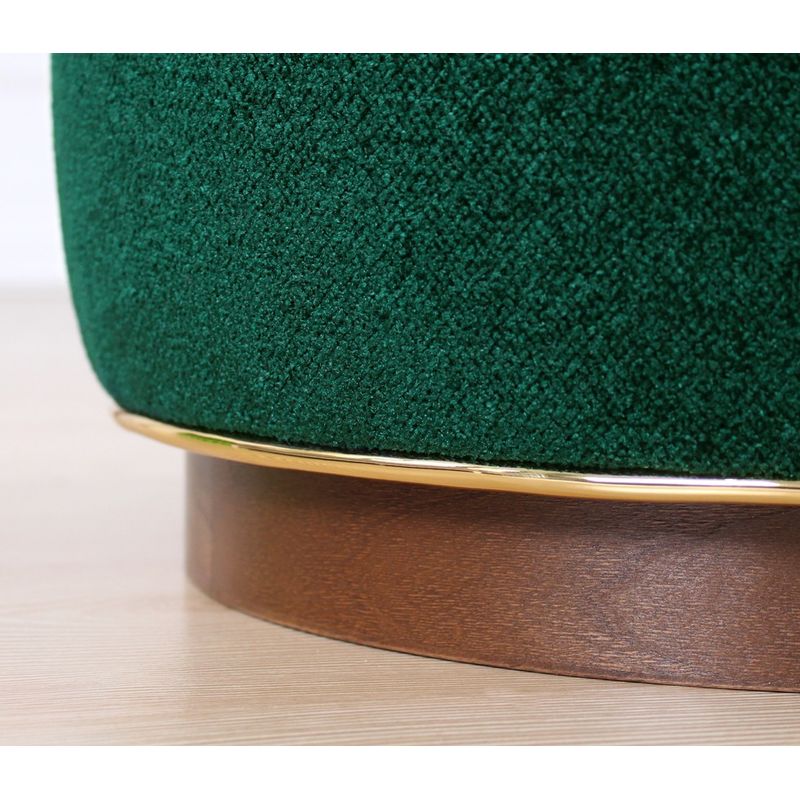 Casa si Gradina - Mobilier - Scaune si fotolii - Tabureti - Taburet, Atelier Del Sofa, bumbac, verde inchis, 45x45x47 cm - Infinity.ro