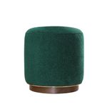 Casa si Gradina - Mobilier - Scaune si fotolii - Tabureti - Taburet, Atelier Del Sofa, bumbac, verde inchis, 45x45x47 cm - Infinity.ro