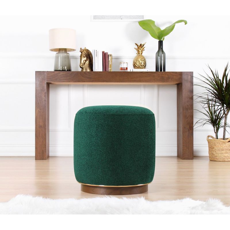 Casa si Gradina - Mobilier - Scaune si fotolii - Tabureti - Taburet, Atelier Del Sofa, bumbac, verde inchis, 45x45x47 cm - Infinity.ro