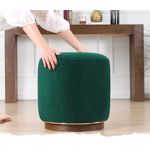 Casa si Gradina - Mobilier - Scaune si fotolii - Tabureti - Taburet, Atelier Del Sofa, bumbac, verde inchis, 45x45x47 cm - Infinity.ro