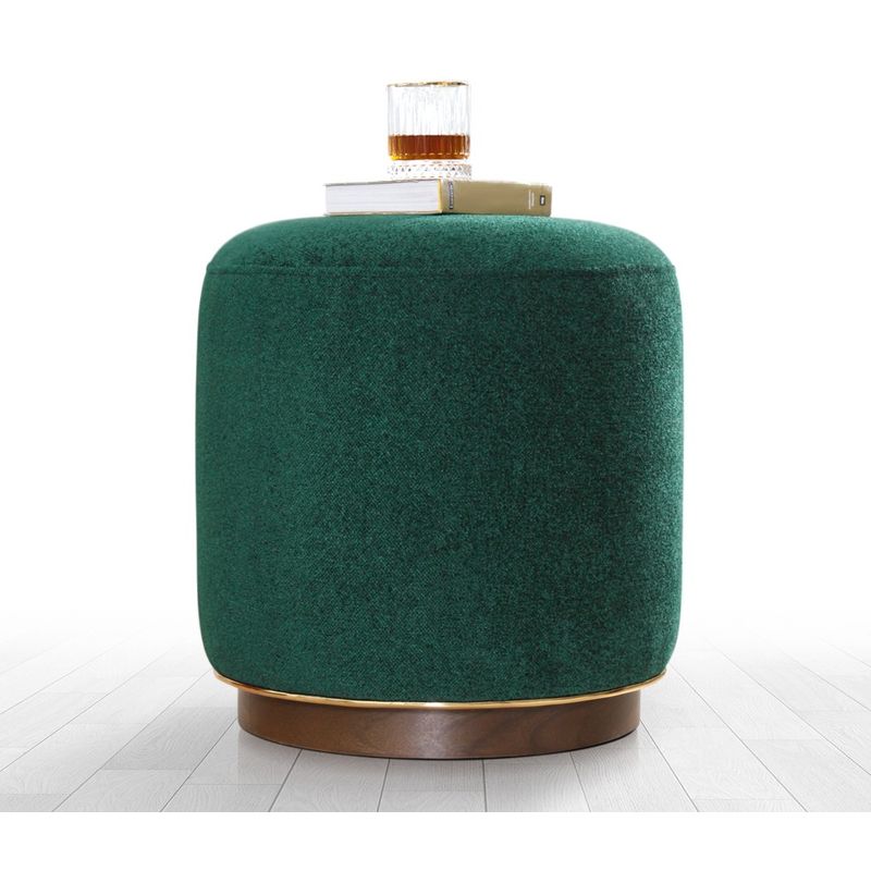 Casa si Gradina - Mobilier - Scaune si fotolii - Tabureti - Taburet, Atelier Del Sofa, bumbac, verde inchis, 45x45x47 cm - Infinity.ro