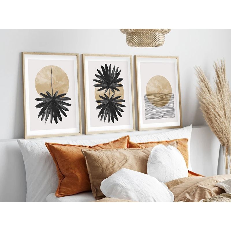 Casa si Gradina - Decoratiuni - Tablouri - Tablou decorativ inramat, Wallxpert, mdf, multicolor, 50x70 cm, set 3 piese, 693BSE1526 - Infinity.ro