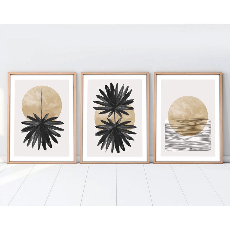 Casa si Gradina - Decoratiuni - Tablouri - Tablou decorativ inramat, Wallxpert, mdf, multicolor, 50x70 cm, set 3 piese, 693BSE1526 - Infinity.ro