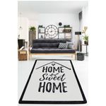 Casa si Gradina - Textile si covoare - Covoare - Covorase intrare - Covoras de intrare, Conceptum Hypnose, alb-negru, 80x150 cm, 100% poliester, antiderapant, 882CHL2884 - Infinity.ro