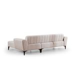 Casa si Gradina - Mobilier - Canapele si coltare - Coltare - Coltar extensibil, Hanah Home, lemn fag si pal, ecru, 270x140x95 cm - Infinity.ro