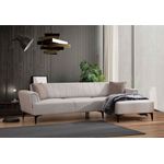 Casa si Gradina - Mobilier - Canapele si coltare - Coltare - Coltar extensibil, Hanah Home, lemn fag si pal, ecru, 270x140x95 cm - Infinity.ro