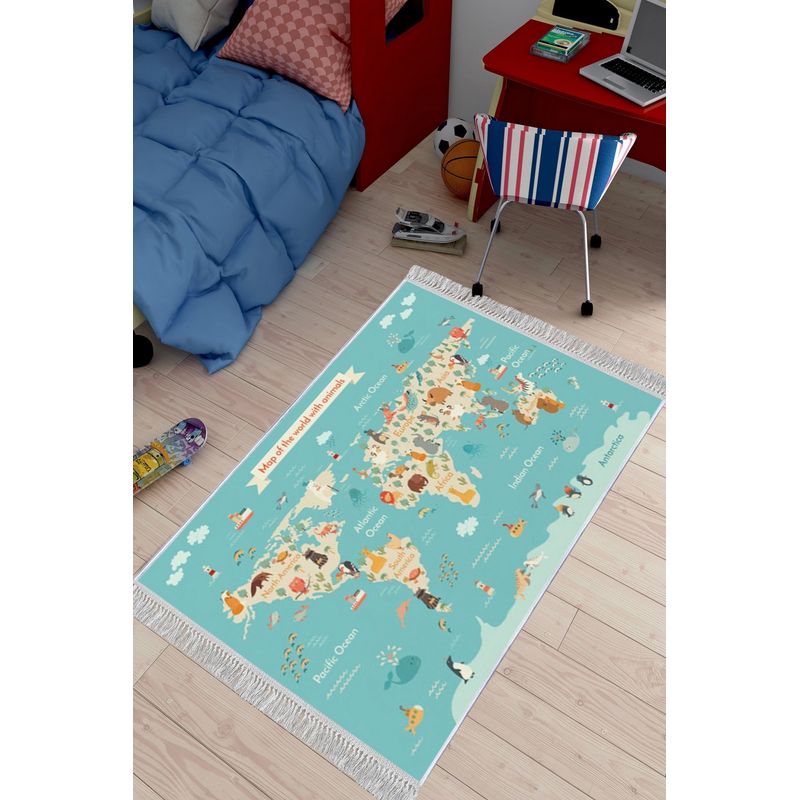 Casa si Gradina - Textile si covoare - Covoare - Covorase intrare - Covoras de hol, Conceptum Hypnose, multicolor, 80x150 cm, catifea, antiderapant, 595HFT1646 - Infinity.ro