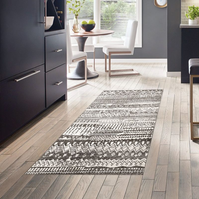 Casa si Gradina - Textile si covoare - Covoare - Covoare casa - Covor, Conceptum Hypnose, antracit, 80x200 cm, 100% poliester, antiderapant, 955ANR3777 - Infinity.ro