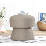 Casa si Gradina - Mobilier - Scaune si fotolii - Tabureti - Taburet, Atelier Del Sofa, bumbac si in, maro, 45x48 cm - Infinity.ro