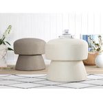 Casa si Gradina - Mobilier - Scaune si fotolii - Tabureti - Taburet, Atelier Del Sofa, bumbac si in, maro, 45x48 cm - Infinity.ro