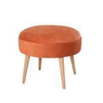 Casa si Gradina - Mobilier - Scaune si fotolii - Tabureti - Taburet, Atelier Del Sofa, lemn de fag, portocaliu, 52x44 cm - Infinity.ro