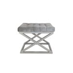 Casa si Gradina - Mobilier - Scaune si fotolii - Tabureti - Taburet, Atelier Del Sofa, metal, argintiu gri, 42x50x40 cm - Infinity.ro