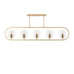 Casa si Gradina - Corpuri si surse de iluminat - Lustre si pendule - Candelabru, Opviq, metal, auriu stralucitor, 122x15 cm, inaltime 49 cm - Infinity.ro