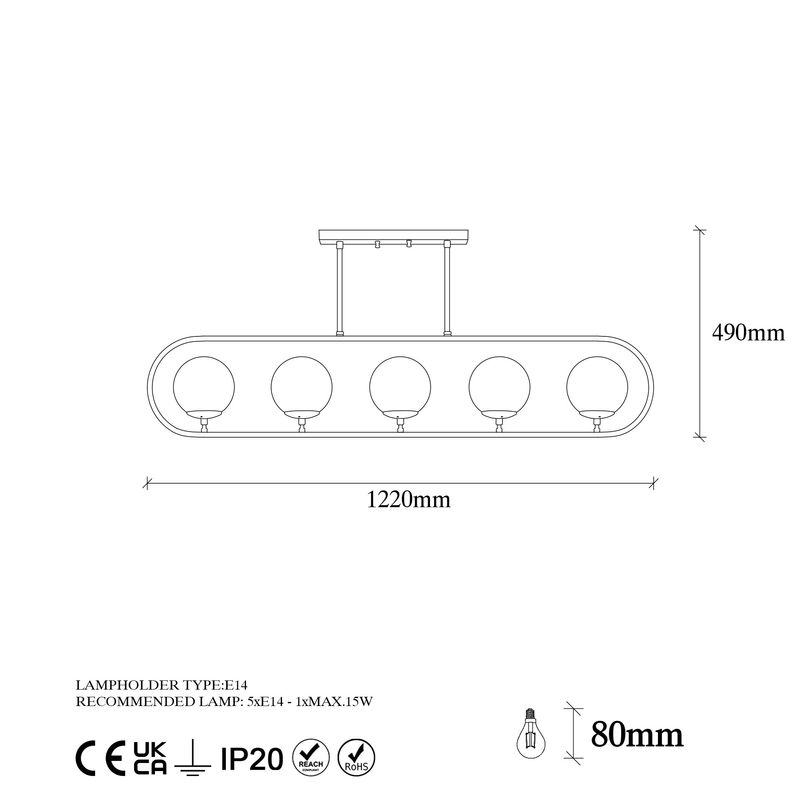 Casa si Gradina - Corpuri si surse de iluminat - Lustre si pendule - Candelabru, Opviq, metal, auriu stralucitor, 122x15 cm, inaltime 49 cm - Infinity.ro