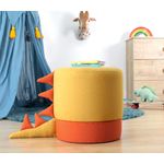 Casa si Gradina - Mobilier - Scaune si fotolii - Tabureti - Taburet, Atelier Del Sofa, bumbac si catifea, galben, 37x38 cm - Infinity.ro