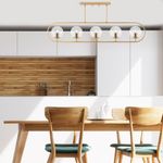 Casa si Gradina - Corpuri si surse de iluminat - Lustre si pendule - Candelabru, Opviq, metal, auriu stralucitor, 122x15 cm, inaltime 49 cm - Infinity.ro