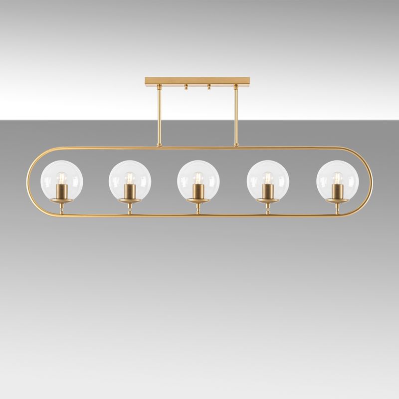 Casa si Gradina - Corpuri si surse de iluminat - Lustre si pendule - Candelabru, Opviq, metal, auriu stralucitor, 122x15 cm, inaltime 49 cm - Infinity.ro