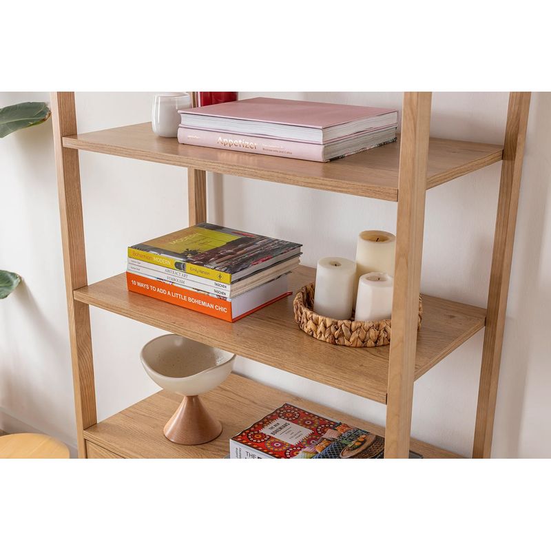 Casa si Gradina - Mobilier - Biblioteci si rafturi - Biblioteci - Biblioteca, Hanah Home, pal melaminat, natural, 75x40x182.5 cm - Infinity.ro