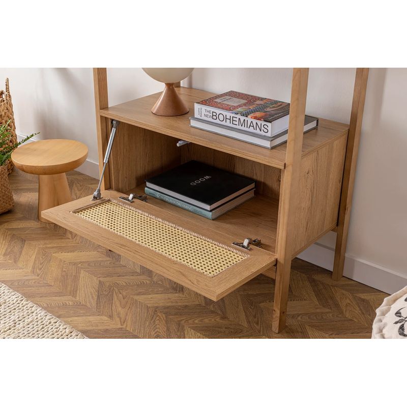 Casa si Gradina - Mobilier - Biblioteci si rafturi - Biblioteci - Biblioteca, Hanah Home, pal melaminat, natural, 75x40x182.5 cm - Infinity.ro