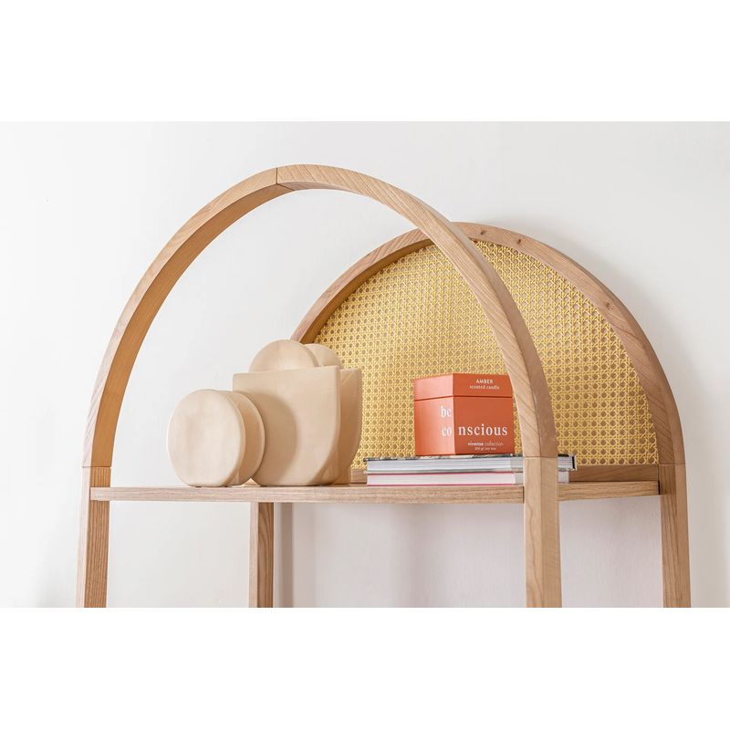 Casa si Gradina - Mobilier - Biblioteci si rafturi - Biblioteci - Biblioteca, Hanah Home, pal melaminat, natural, 75x40x182.5 cm - Infinity.ro