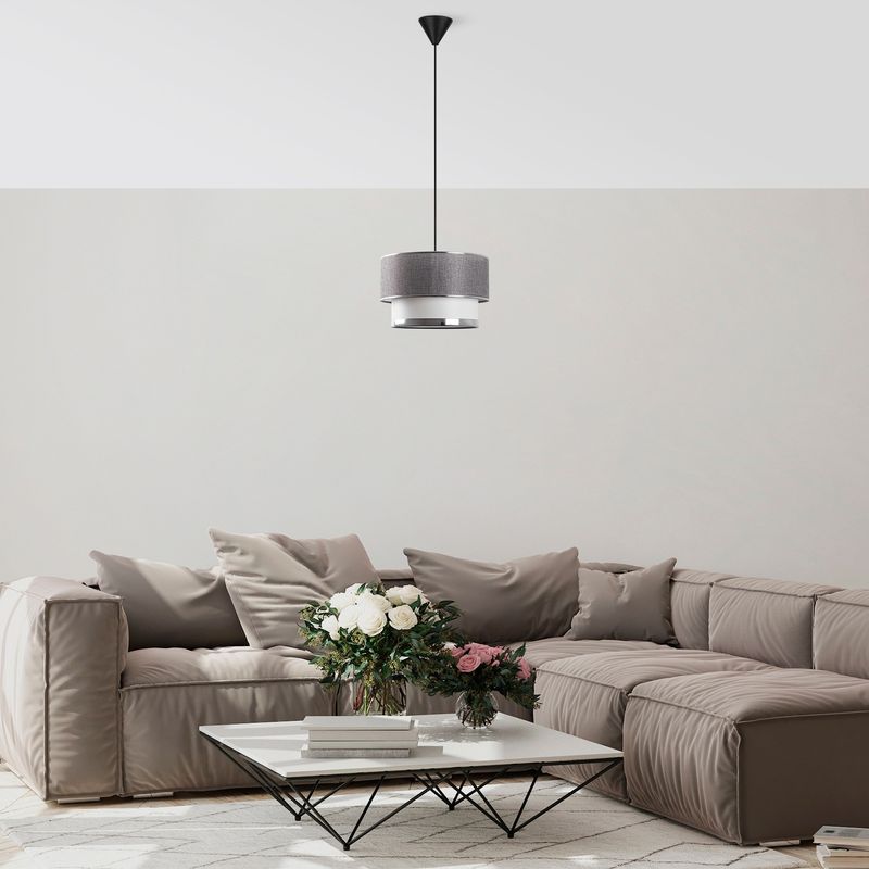 Casa si Gradina - Corpuri si surse de iluminat - Lustre si pendule - Candelabru, Opviq, metal, gri si argintiu, 30x20x65 cm - Infinity.ro