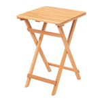 Casa si Gradina - Gradina si terasa - Mobilier exterior - Mese gradina - Masa de gradina, Hanah Home, lemn de fag, maro, 50x50x72 cm - Infinity.ro