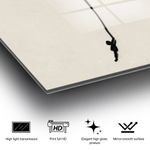 Casa si Gradina - Decoratiuni - Tablouri - Tablou decorativ, Wallxpert, sticla temperata, multicolor, 30x45 cm, artist Banksy - Infinity.ro