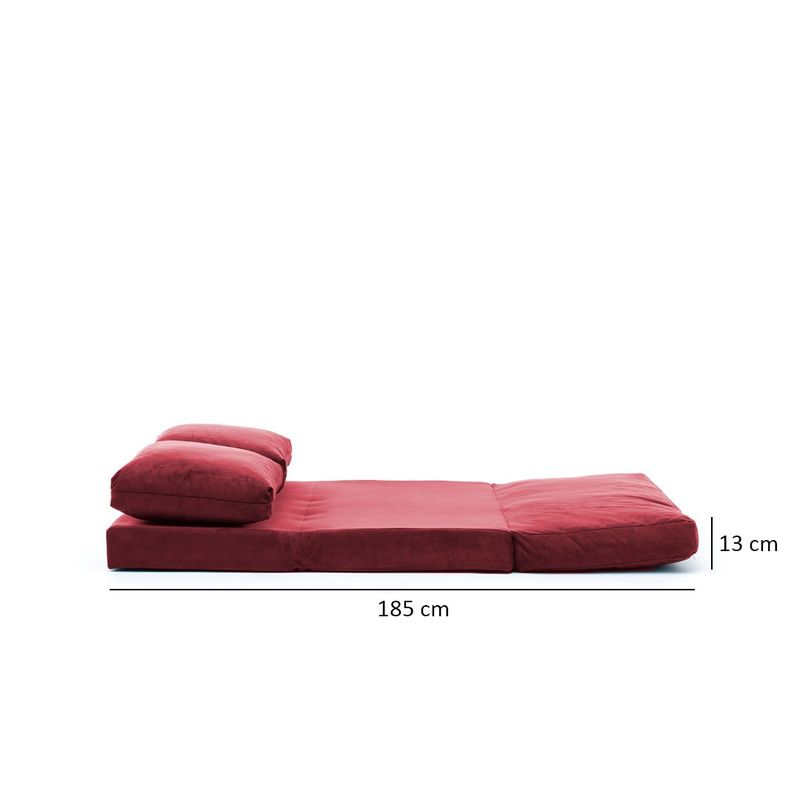 Casa si Gradina - Mobilier - Canapele si coltare - Canapele - Canapea extensibila, Hanah Home, metal, maro, 185x120 cm - Infinity.ro