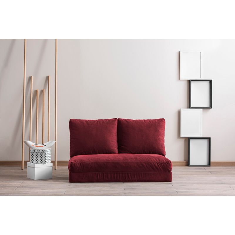 Casa si Gradina - Mobilier - Canapele si coltare - Canapele - Canapea extensibila, Hanah Home, metal, maro, 185x120 cm - Infinity.ro