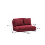 Casa si Gradina - Mobilier - Canapele si coltare - Canapele - Canapea extensibila, Hanah Home, metal, maro, 185x120 cm - Infinity.ro