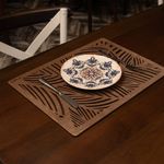 Casa si Gradina - Bucatarie si vesela - Organizare si depozitare bucatarie - Suporturi tacamuri si vase - Set suporturi de masa, Hermia, lemn, wenge, 33x45 cm, 6 bucati, 790PYN1171 - Infinity.ro