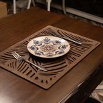 Casa si Gradina - Bucatarie si vesela - Organizare si depozitare bucatarie - Suporturi tacamuri si vase - Set suporturi de masa, Hermia, lemn, wenge, 33x45 cm, 6 bucati, 790PYN1171 - Infinity.ro