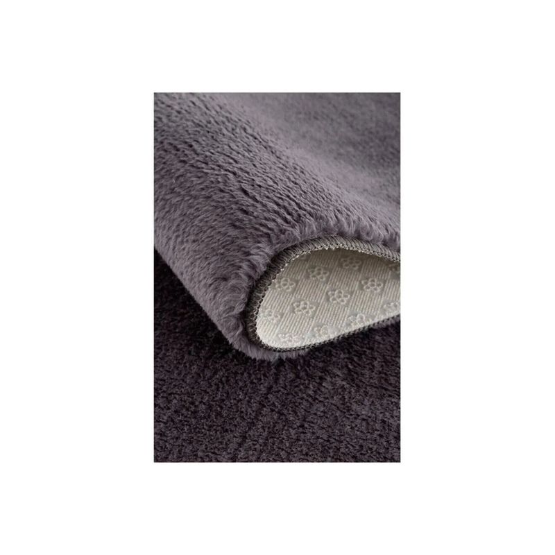 Casa si Gradina - Textile si covoare - Covoare - Covoare casa - Covor rotund, Conceptum Hypnose, gri inchis, 100% poliester, diametru 100 cm, antiderapant - Infinity.ro
