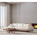 Casa si Gradina - Mobilier - Canapele si coltare - Coltare - Coltar, Hanah Home, lemn fag si pal, alb, 170x280x98 cm, 560ARE2127 - Infinity.ro