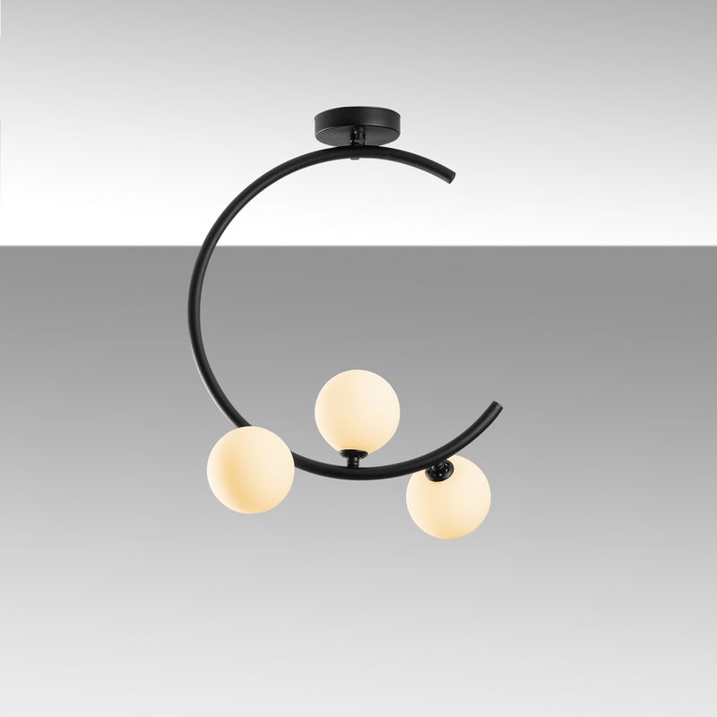 Casa si Gradina - Corpuri si surse de iluminat - Lustre si pendule - Candelabru, Opviq, metal, negru, 35x20x50 cm - Infinity.ro