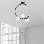 Casa si Gradina - Corpuri si surse de iluminat - Lustre si pendule - Candelabru, Opviq, metal, negru, 35x20x50 cm - Infinity.ro