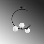 Casa si Gradina - Corpuri si surse de iluminat - Lustre si pendule - Candelabru, Opviq, metal, negru, 35x20x50 cm - Infinity.ro