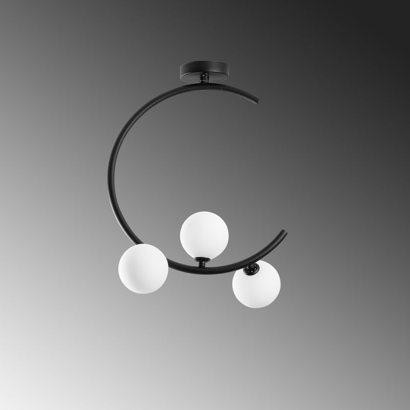 Casa si Gradina - Corpuri si surse de iluminat - Lustre si pendule - Candelabru, Opviq, metal, negru, 35x20x50 cm - Infinity.ro