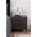 Casa si Gradina - Mobilier - Comode si corpuri - Noptiere - Noptiera, Hanah Home, pal melaminat, maro inchis, 50x40x55 cm, 854KLN3312 - Infinity.ro